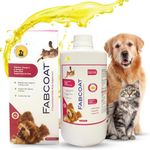 Tail & Collar Club Fabcoat Omega 3 6 9 Supplement for Dog/Cats with multivitamins for Healthy Skin and Reduce Shedding 400ml
