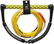 Airhead Dyneema Flat Line Wakeboard Rope, 4 Sections, 70-Feet, Yellow