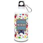 exciting Lives - Brothers Sipper Bottle - Gift for Raksha Bandhan, Rakhi, Bhai Dooj, Birthday, Anniversary - Gift for Brother, Bro, Bhai, Cousins, Siblings - Metal - 600ml