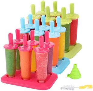 BAKHUK Popsicle Molds 3 Sets Ice Pop Molds Ice Pop Maker with Funnel and Brush, 3 Colors, Reusable Easy Release Ice Pop Maker, Popsicle Mould Frozen Ice Popsicle Maker