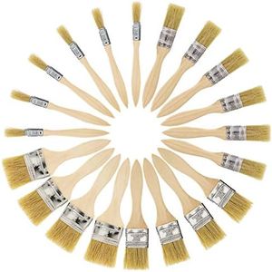 US Art Supply 20 Pack of Assorted Size Paint and Chip Paint Brushes for Paint, Stains, Varnishes, Glues, and Gesso