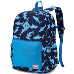 Toddler Backpack for Boys,VASCHY Kids Water Resistant Lightweight Preschool Bookbag Daypack for Children Daycare Sharks