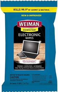 Weiman Disinfecting Electronic Wipes - Safely Clean Your Screen, Laptop, Computer, TV, Equipment-Electronic Cleaner Wipes