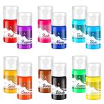 Gel Food Coloring - 12 Colors Vibrant Gel Food Coloring Set for Baking, Cake Decorating, Easter Egg - Concentrated Flavorless Edible Food Color Dye for Icing, Fondant, Cookie, DIY Crafts - 13g/Bottle