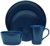 Noritake Navy-On-Navy Swirl 4-Pc. Coupe Place Setting