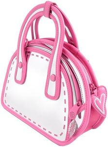 Original 2D Cartoon Crossbody Bag (Carly) - Fun Novelty Pop Art, Cross Body Shoulder Bags for Women, Senior Year, Daily and Travel (Bonbon)