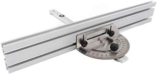 Changor Table Saw Miter Gauge, Professional Strong Strength Miter Gauge and Fence Aluminum Alloy High Beveling Accuracy for Woodworking