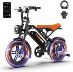 Tamobyke T16 Electric Bike for Teens & Childs, 1000W Motor 48V15.6Ah Removable Battery, 30MPH Off-Road Electric Bicycle,16"Fat Tire Ebike for Kids, 7-Speed,Dual Hydraulic Brakes, Fits Riders 5'0"-5'7"