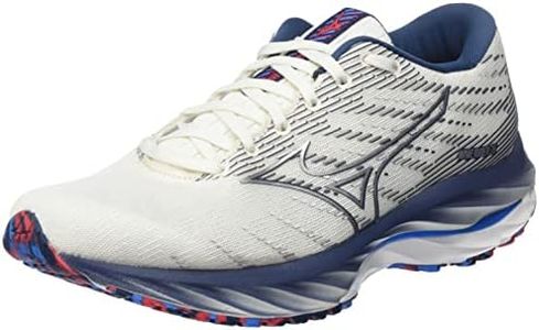 Mizuno Damen Wave Rider 26 Sneaker, Swhite Silver Ibizablue, 38 EU