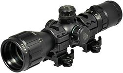 Leapers, Inc. - UTG BugBuster Rifle Scope, 3-9X 32, 1", Red/Green Illuminated Mil-dot Reticle, with Rings, Black Finish SCP-M392AOLWQ, UPC :4712274528321