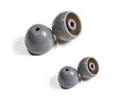 Zotech 2 Pair Replacement Earbud Eartip for Shure Sound Isolating E1,E3,E4,E5,E3c,E4c,E4g,E5c,i3c,i4c,SCL3,SCL4,SCL,SE110,SE210,SE310,SE420,SE530,SE115,SE215,SE315,SE425,SE535 in Ear Earphone (S/L)