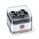 Schaller Strap Locks Guitar S-Lock Pair (Black Chrome)