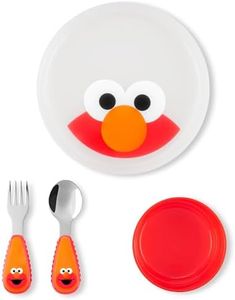 Skip Hop x Sesame Street Toddler Feeding 4-Piece Mealtime Set, Elmo