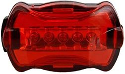 High Intensity Red Bicycle Tail 6 Modes Back Bike Flashing Warning Lamp Cycling Flashing Rear with Installation Accessories Bike Lamps