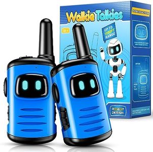 Kids Walkie Talkies Toys for Boys: comedyfun Mini Robots Walkies Talkies 2 Pack Halloween Christmas Birthday Gifts for 3 4 5 6-8 Year Old Boys Toys for 4 5 6 7 8-10 Year Old Camping Outdoor Games