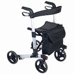 NRS Healthcare M66739 Compact Easy Rollator Wheeled Walking Aid - FOLDABLE