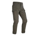 Oxford Products Men's AA Cargo Pant Motorcycle Trousers, Khaki, 34