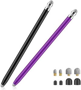 Stylus Pens for Touch Screens,Granabol Sensitivity Capacitive Stylus 4 in 1 Touch Screen Pen with 8 Extra Replaceable Tips for iPhone iPad Tablets All Universal Touch Devices(2Pcs)