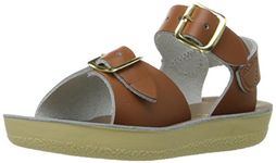 Salt Water Sandals by Hoy Shoe baby-girls Sun-San Surfer Sandal, Tan, 5 M US Toddler