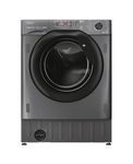 Haier HWDQ90B416FWBRUK 9/5kg Integrated Washer Dryer, D/A Rated, Graphite & Black