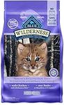 Blue Buffalo Wilderness High Protein Grain Free, Natural Kitten Dry Cat Food, Chicken 2.2kg bag - Medium Bag, kibble