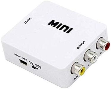 Elevea { Great Indian Deal with 12 Years Warranty ) Mini HD AV2VGA Video Converter Convertor Box AV RCA CVBS to VGA Video Converter Conversor with 3.5mm Audio to PC HDTV Converter