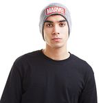 Marvel Men's Hat Rfmbh447 Beanie, Grey, One Size UK