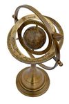 Vimal Nautical 10" Inch Antique Finsh Nautical Brass Armillary Sphere Arrow Globe Planet Brown Metal Base Office & Home Décor