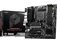 MSI PRO B550M-VC WiFi ProSeries Motherboard (AMD AM4, DDR4, PCIe 4.0, SATA 6Gb/s, M.2, USB 3.2 Gen 2, HDMI/DP, Wi-Fi, mATX)