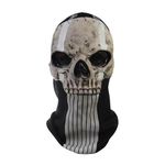 COD Halloween Mask Adult Ghost Skull Face Mask Skeleton Latex Headgear Scary Masks Men (Mask-1)