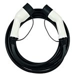 WAI EVC22132-5 Type 2 Female to Type 2 Male, 7.4 KW, 32 Amp Single Phase Electric Vehicle/EV Charging Cable, 5 Meter Black