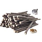 LISSION Apple Tree Sticks 2.2lb 1000g, Natural Wood Molar Sticks, Pet Chew Toys for Guinea Pig, Chinchilla, Rabbit, Hamster, Bunny, Small Animal Molar Snacks