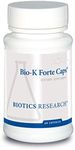 Biotics Research Bio-K Forte Caps ® Vitamin K (as meaquinone-7, phytonadione), Combination K1 + MK-7 in a 10:1 Ratio. High Potency Vitamin K with SOD and Catalase 60 caps