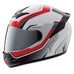 TVS XPOD Aerodynamic Helmet for Men-ISI DOT Certified , Ultrawide Visor, Quick Release Strap-Premium Bike Helmet with Enhanced Air Circulation (Speedy White & Red-L)