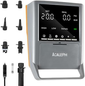 ACALEPH 20PSI Paddleboard SUP Pump, High Pressure&Dual Stage Electric SUP Air Pump, Auto Off,Inflation/Deflation Function,12V DC Car Connector for Inflatable Stand Up Paddle Board,Boat,Kayak,Tent