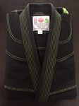 Certified Grappler BJJ Gi for Adults BLACK Premium Quality Contrast Stitch Brazilian Jiu Jitsu Pearl Weave BNIB (A2)