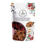 Wingreens Harvest, Crunchy Muesli - Fruits, Nuts & Seeds 800g, Breakfast Cereal with Almonds, Seeds, Dried Fruits & Whole Grains. Gluten-Free, Millet Based, Natural Ingredients, High Fiber