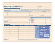 Tops Employee Record 9 1/2 x 11 3/4 Inch MLA Master File Jacket 15 Pack (32801)