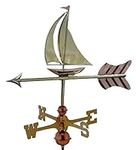 Good Directions Sailboat Cottage Weathervane with Roof Mount, Pure Copper