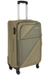 Nasher Miles Texas Expander Soft-Sided Polyester Cabin Luggage Olive Green 20 inch |51cm Trolley Bag