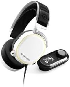 SteelSeries Arctis Pro + GameDAC Wired Gaming Headset - Certified Hi-Res Audio - Dedicated DAC and Amp - for PS5/PS4 and PC - White