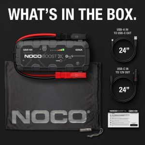 NOCO Boost X GB155 Portable Jump Starter – 4250A Lithium Battery Pack