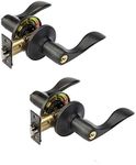 Dynasty Hardware HER-00-12P, Heritage Front Door Entry Lever Lockset, Aged Oil Rubbed Bronze - (2 Pack) - Keyed Alike