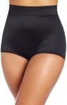 Rago Women's Plus Size Light Control High-Waist Brief - 48, Black