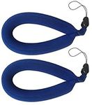 Everything But Stromboli Waterproof Camera Float Strap Blue 2 Pack - Floating Wrist Lanyard Also for GoPro Hero, Phones, Underwater Action Camcorder