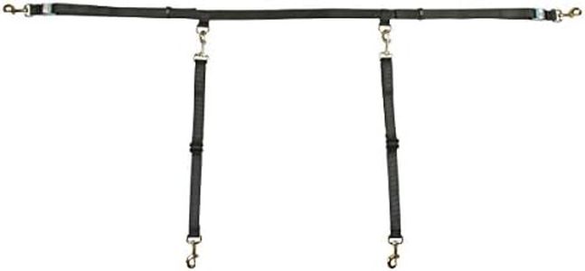 Bushwhacker Two Dog Truck Bed Cross Tether for SUV and UTV – Double Pet Leash Harness with Vehicle Dual Restraint System and Tie Down Lead for Safe and Secure Dog Transportation