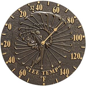 Whitehall Products Golfer Thermometer, French Bronze