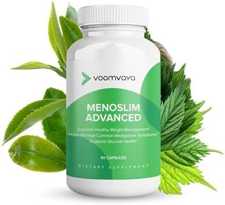 VoomVaya MenoSlim Advanced Menopause Weight Loss for Women - Menopause & Perimenopause Supplements for Women - Estrogen Supplement & Menopause Relief for Hot Flashes, Bloating, Energy - 60 Capsules