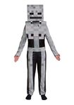 DISGUISE Official Minecraft Skeleton Costume Kids with Mask, Minecraft Costume Kids Boys Children Fancy Dress Up Outfit Halloween Week Birthday S