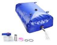 Sukudon Large-Capacity Water Container Collector Barrel Water Storage Bladder Tank Bag - Portable and Foldable for Emergency Water Delivery, Irrigation, and More (240L)